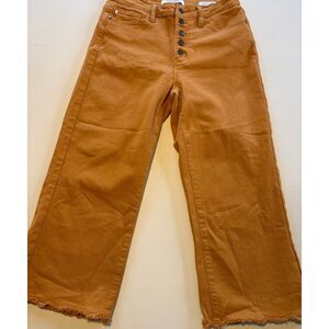 Judy Blue High Rise Cropped Button Fly Jeans Size 7